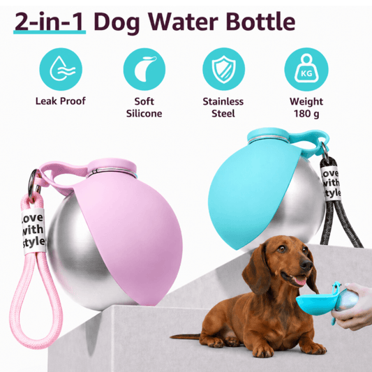 EasyPaws™ Adventure Water Bottle – Hydration Made Easy for Dogs On The Go